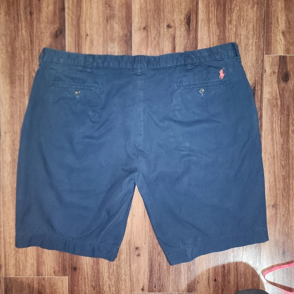 2 Pairs Polo By Ralph Lauren Mens Shorts Preppy Flat Front Normcore